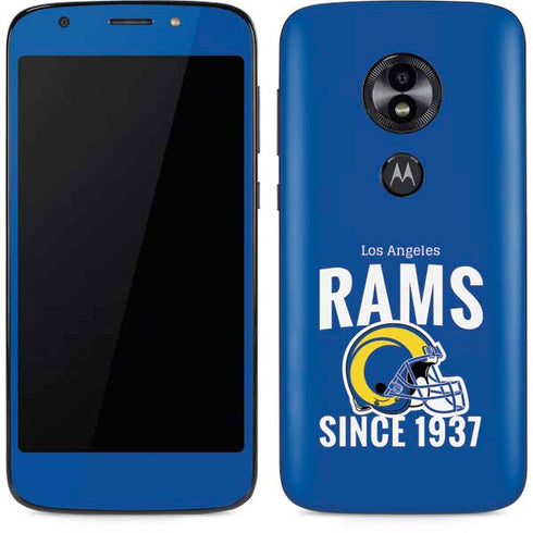 NFL Los Angeles Rams Helmet Moto E5 Play Skin